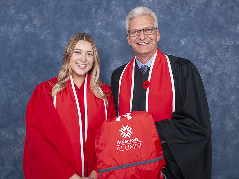 Photo of Fanshawe College's 200,000 alumni, Haley Adlred