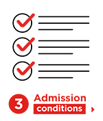 3. Admission conditions