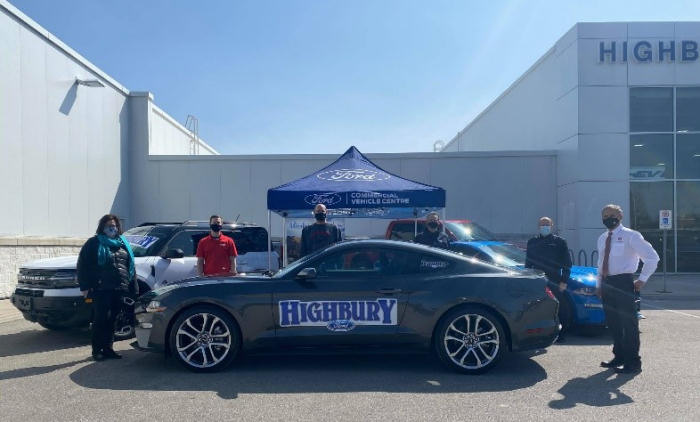 Ford Mustang donated by Highbury Ford