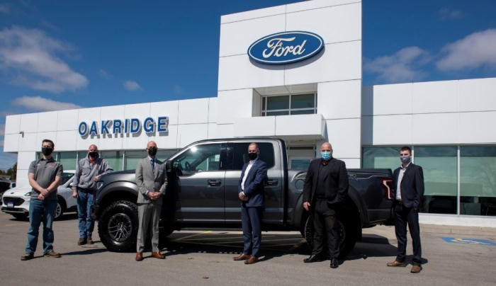 Ford Raptor donated by Oakridge Ford