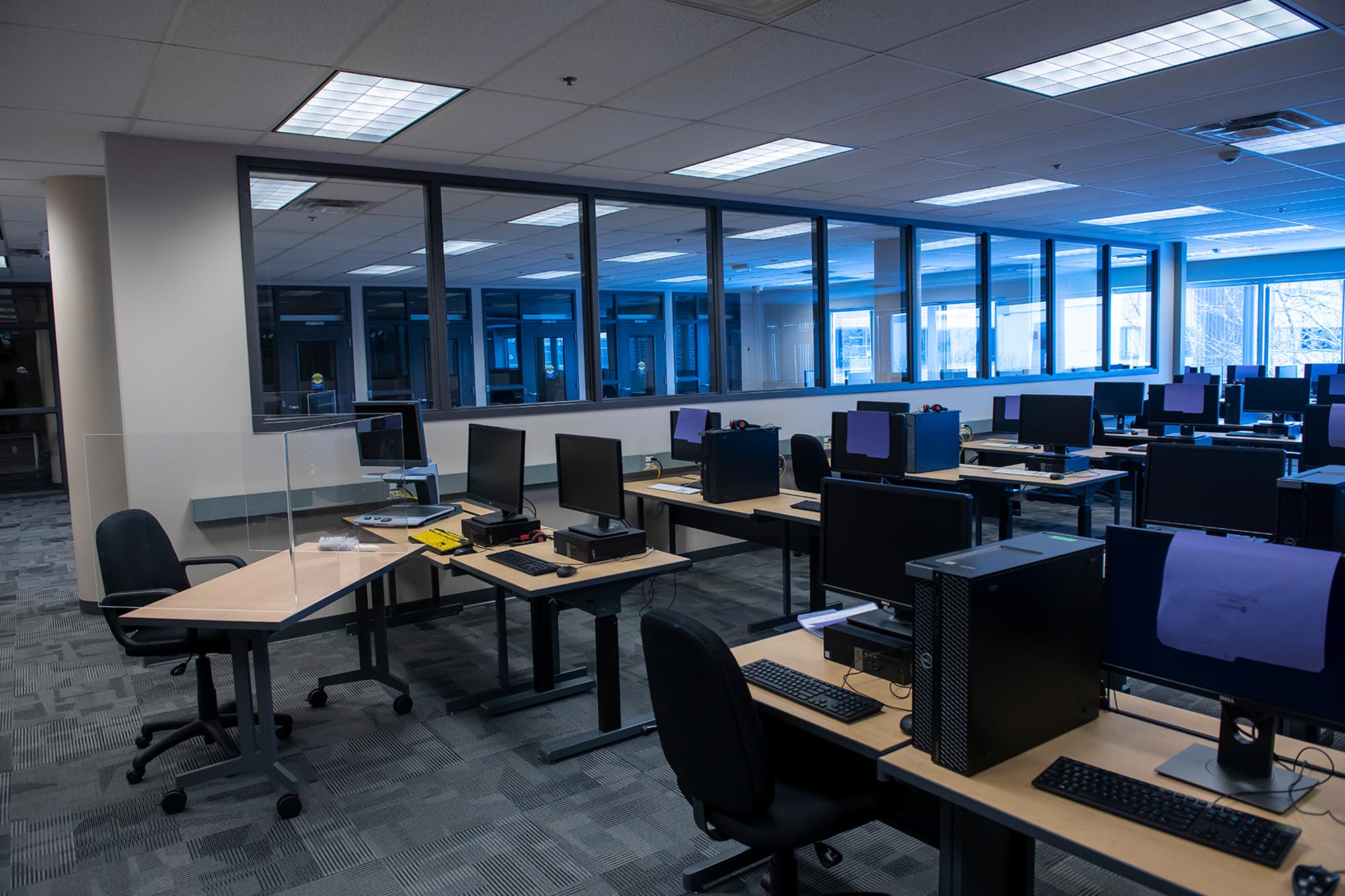 Inside of test centre
