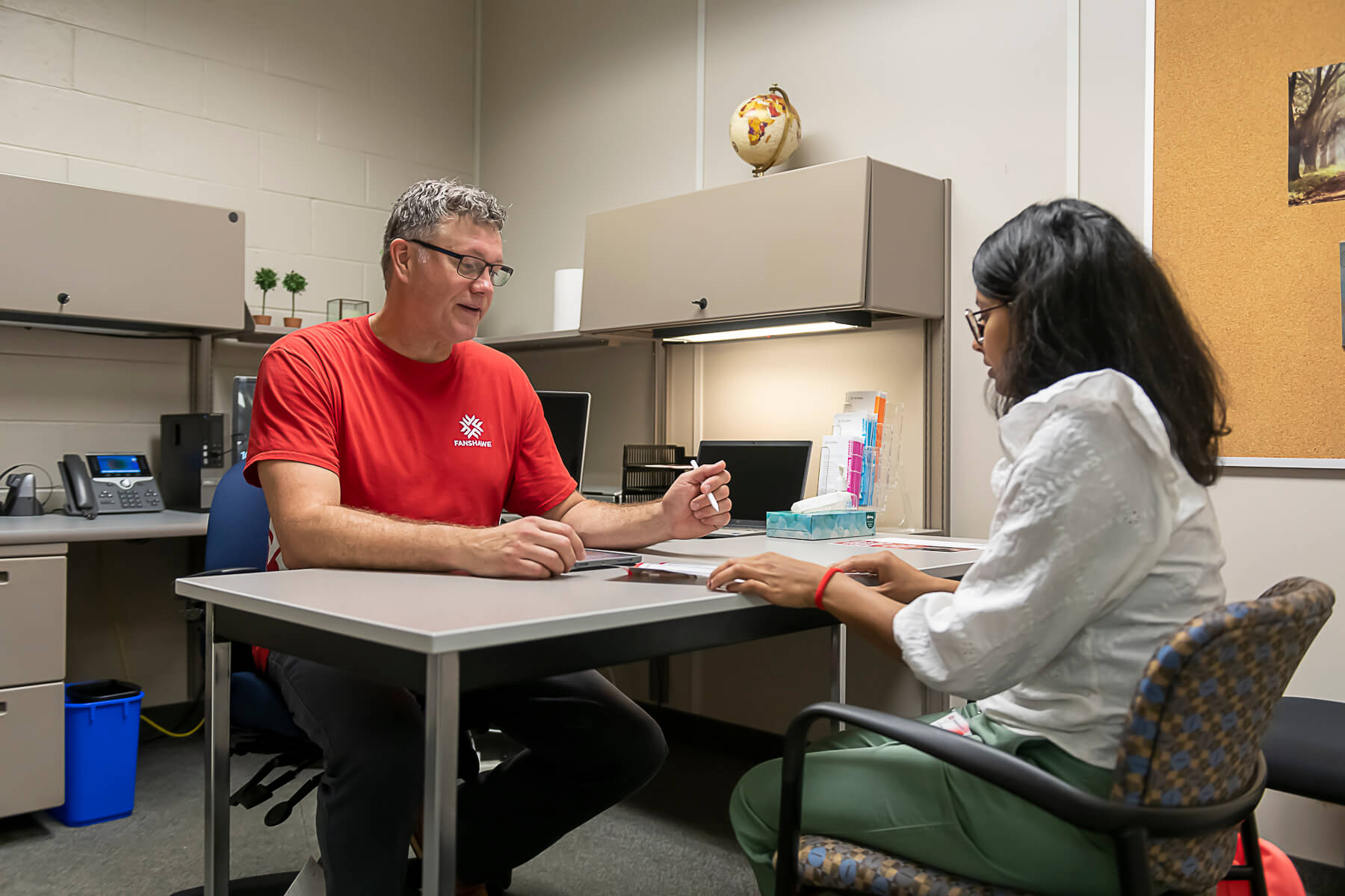 Student receiving counselling