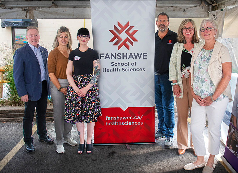 Fanshawe staff at the opening of the Wright Clinic