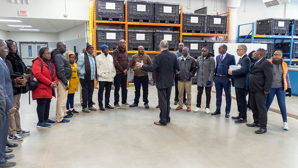 International students from Kenya exploring Fanshawe