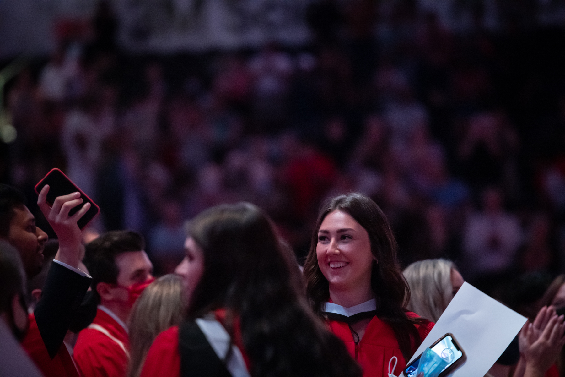 Fanshawe graduates celebrating at the ceremony