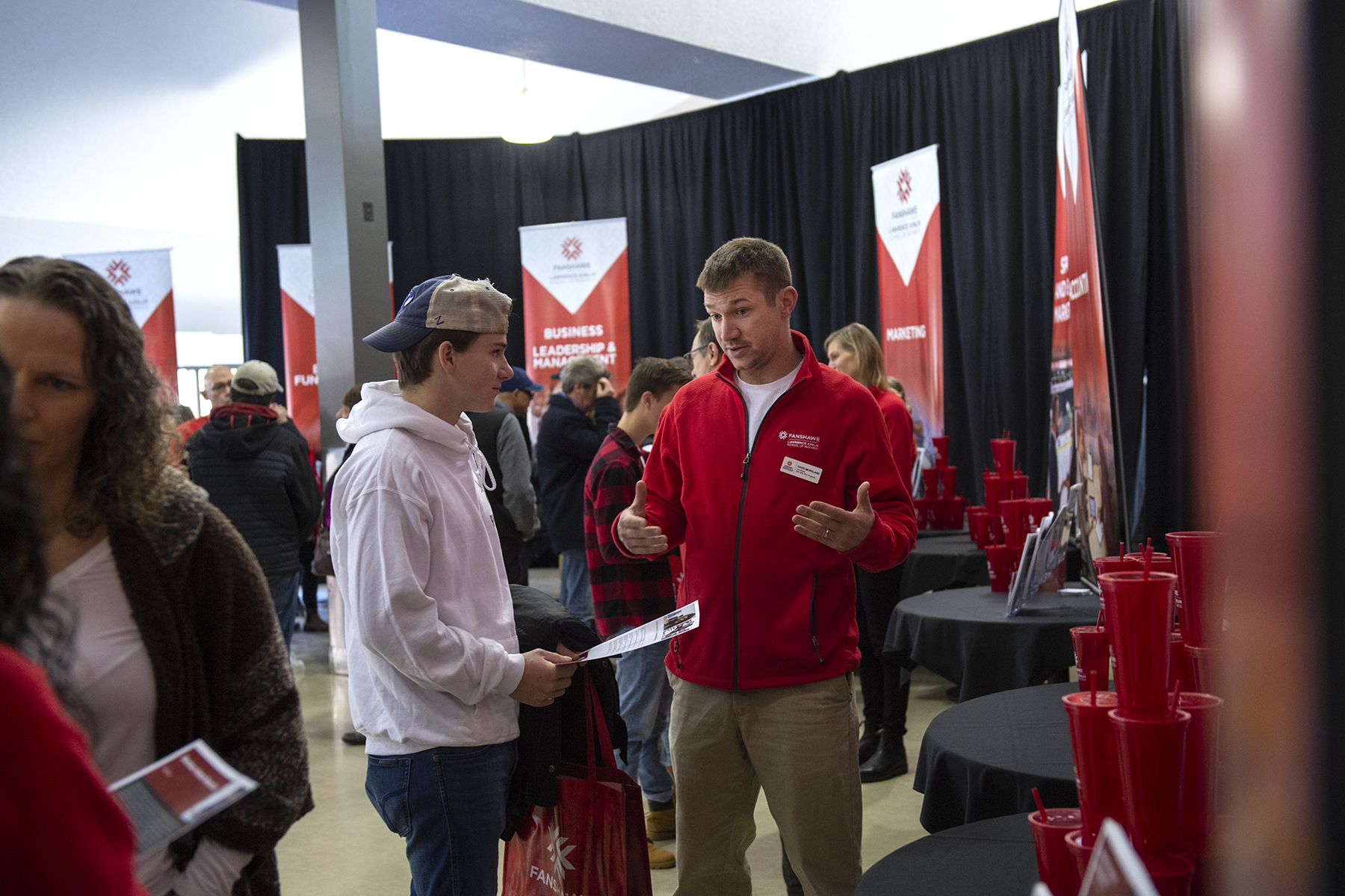 Fanshawe Open house engaging with students