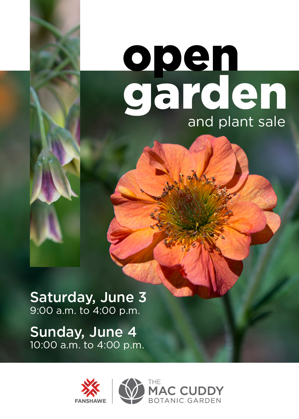 Open garden 2023 postcard