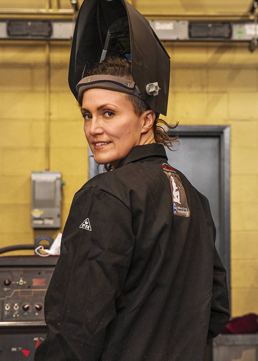 Women welding