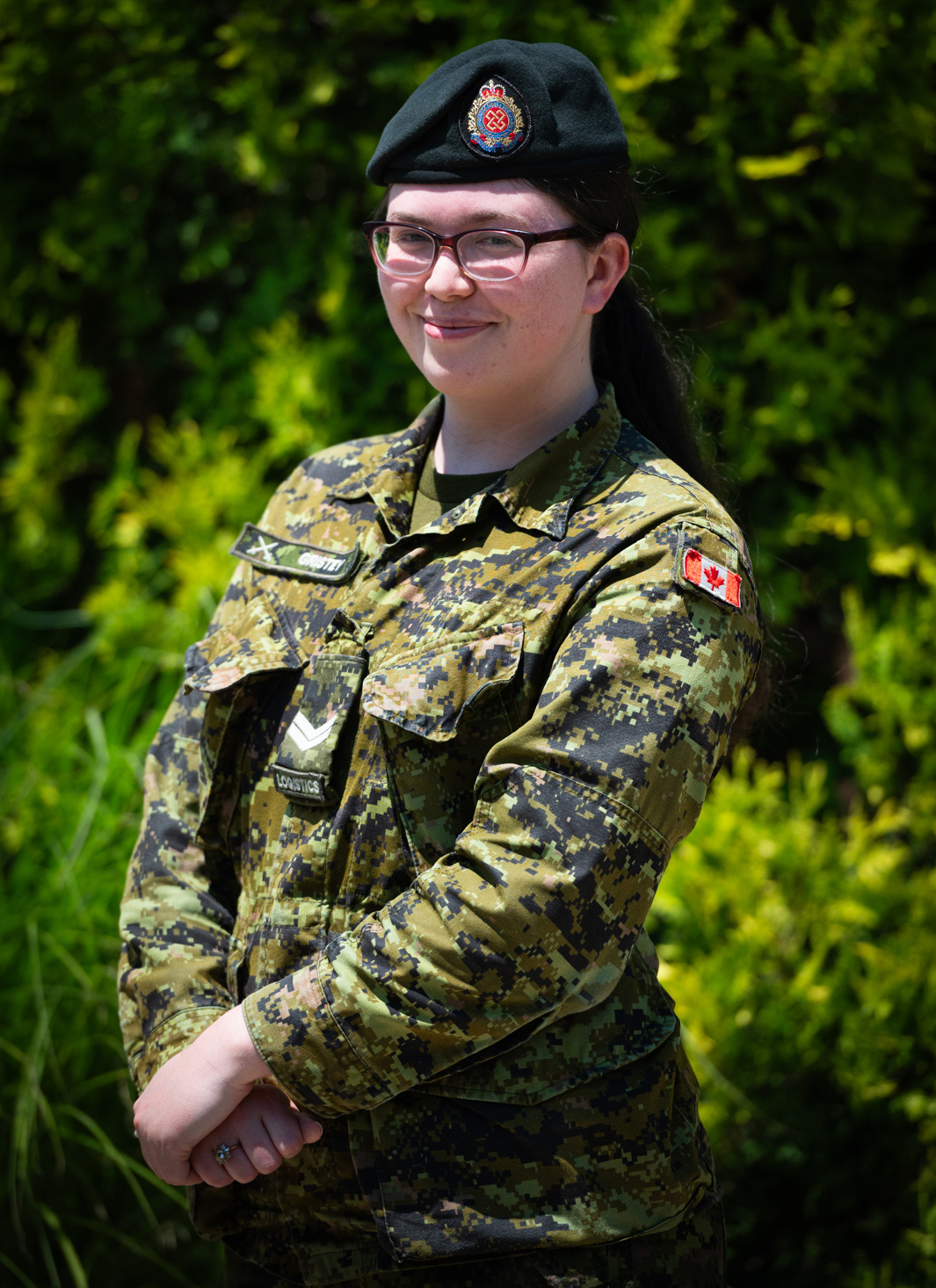 Jane Gristey - MCC Student Ambassador (in uniform)
