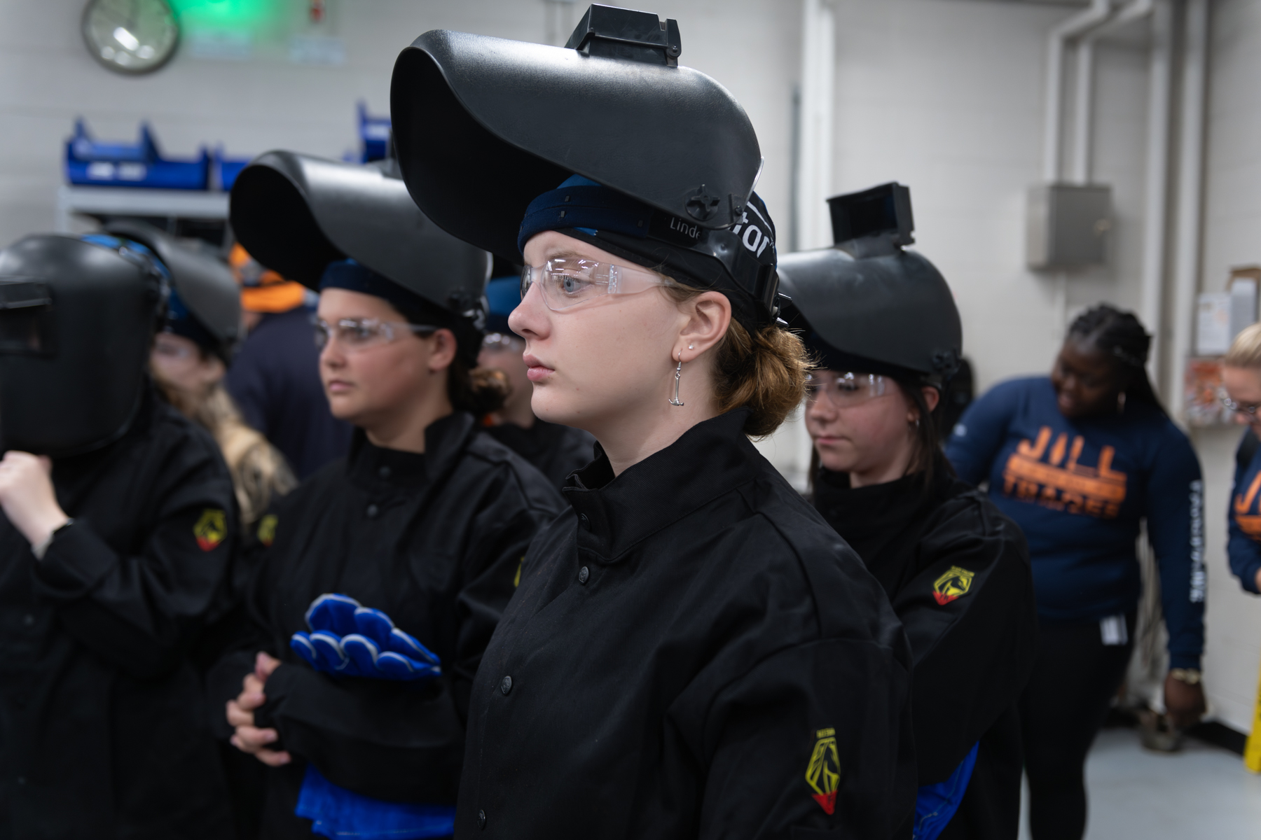 High school students attending Jill of all Trades
