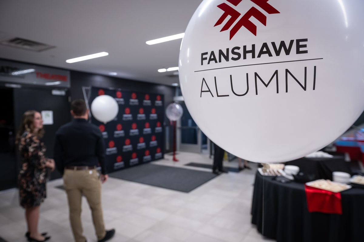 Fanshawe Alumni Balloon at Distinguished Alumni Awards