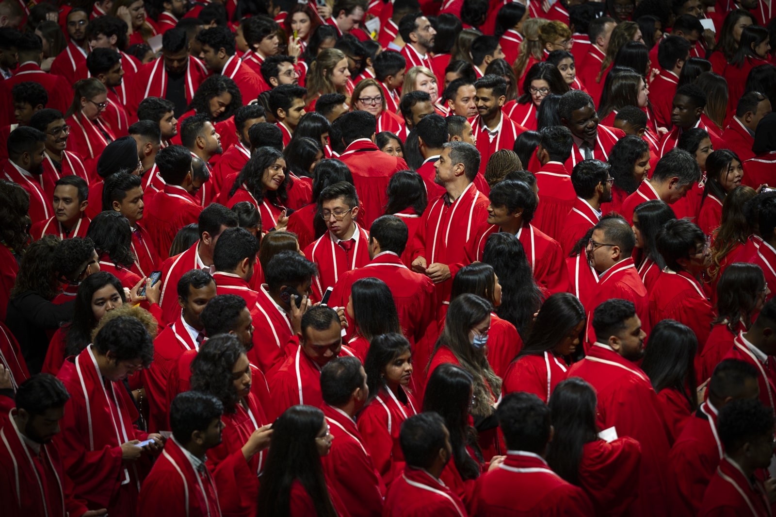 Fanshawe Alumni in a group at graduation