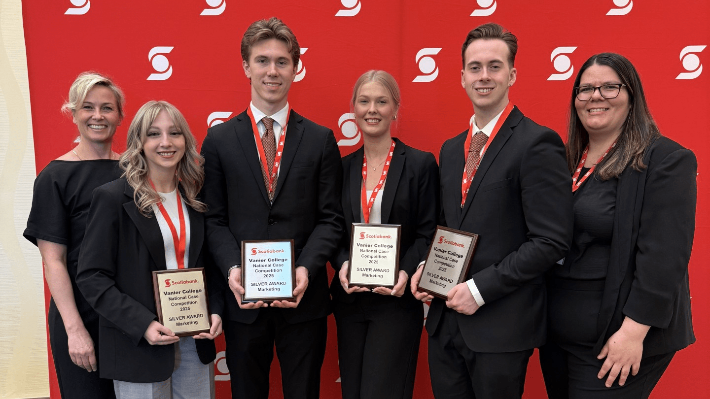 Fanshawe's silver medal team at the Scotiabank National Marketing Case Competition