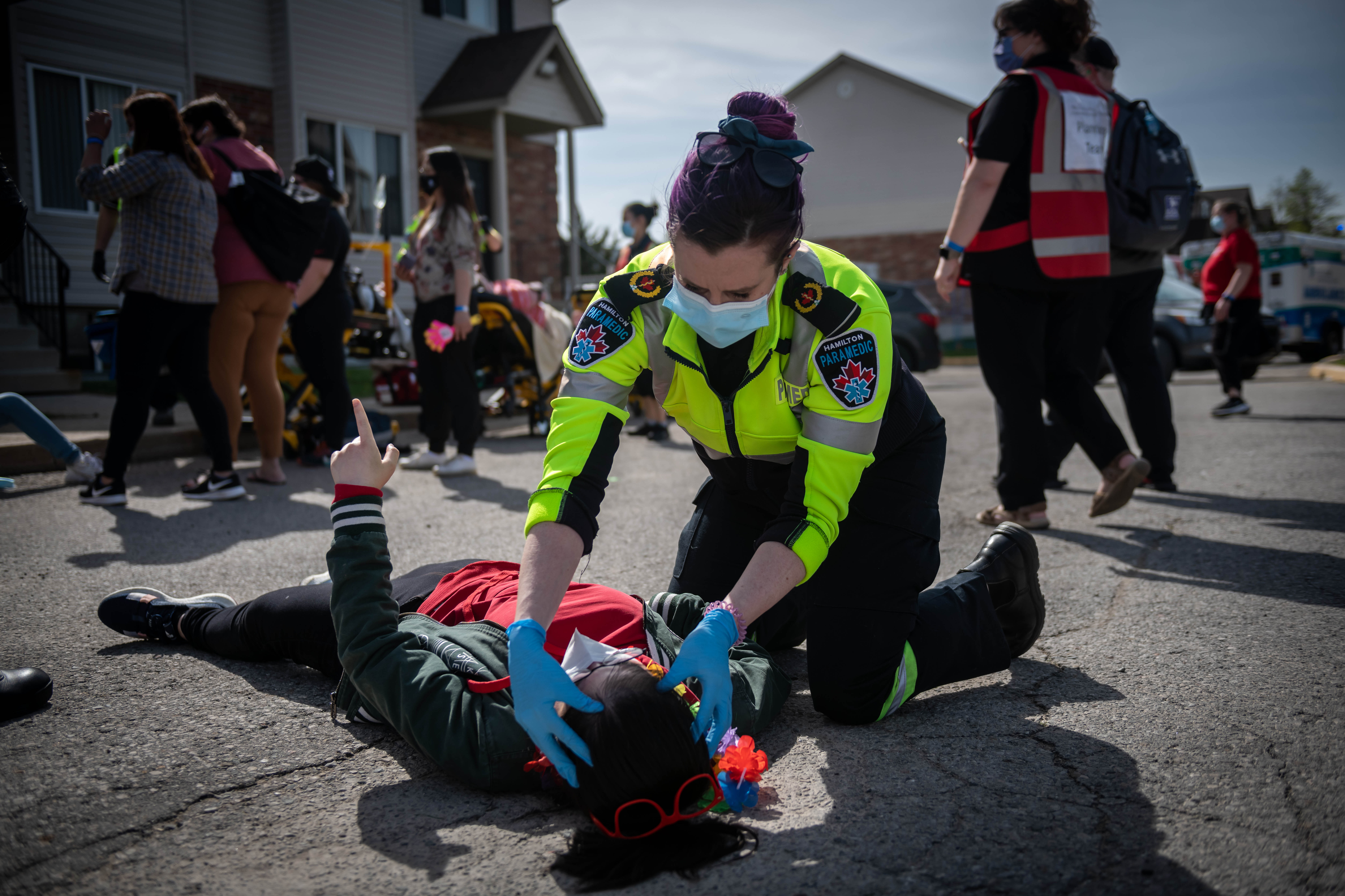 Disaster training exercise