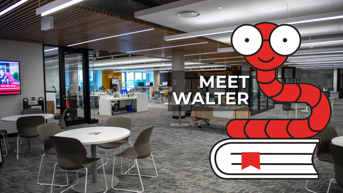 Walter the Worm Icon for the LIbrary Learning Commons Chatbot