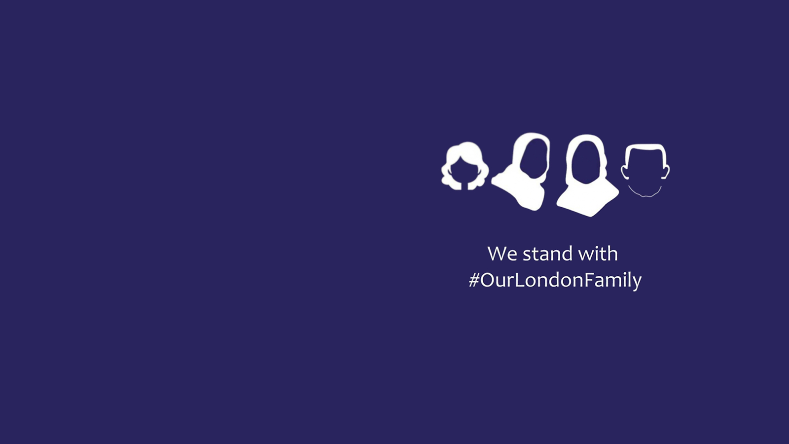 We stand with #ourlondonfamily banner