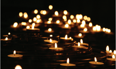 photo of candles burning together