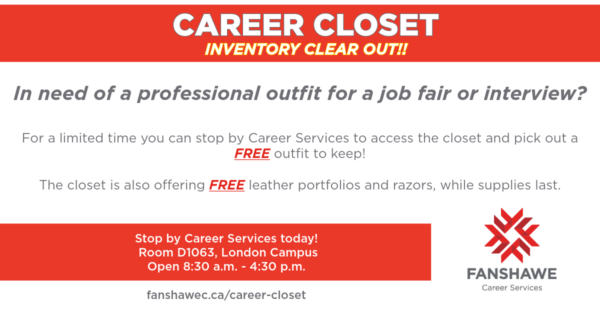 Career Closet Clear Out