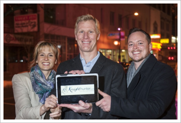 Photo of Liz Gray, Mike Sherlock, and Benjamin Cartmell