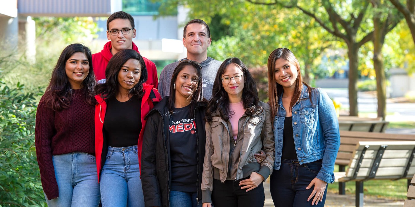 Student on London campus