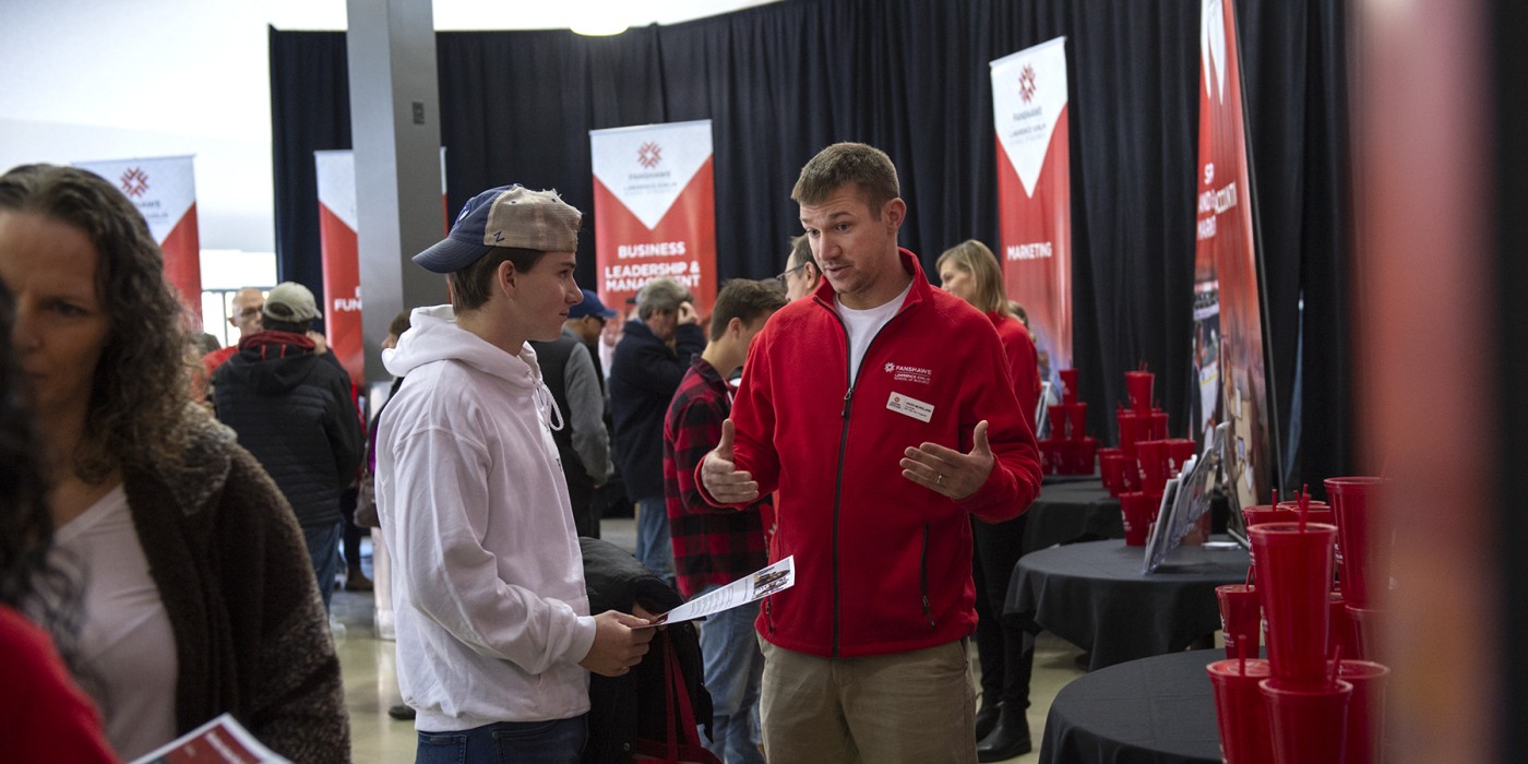 Fanshawe Open house engaging with students