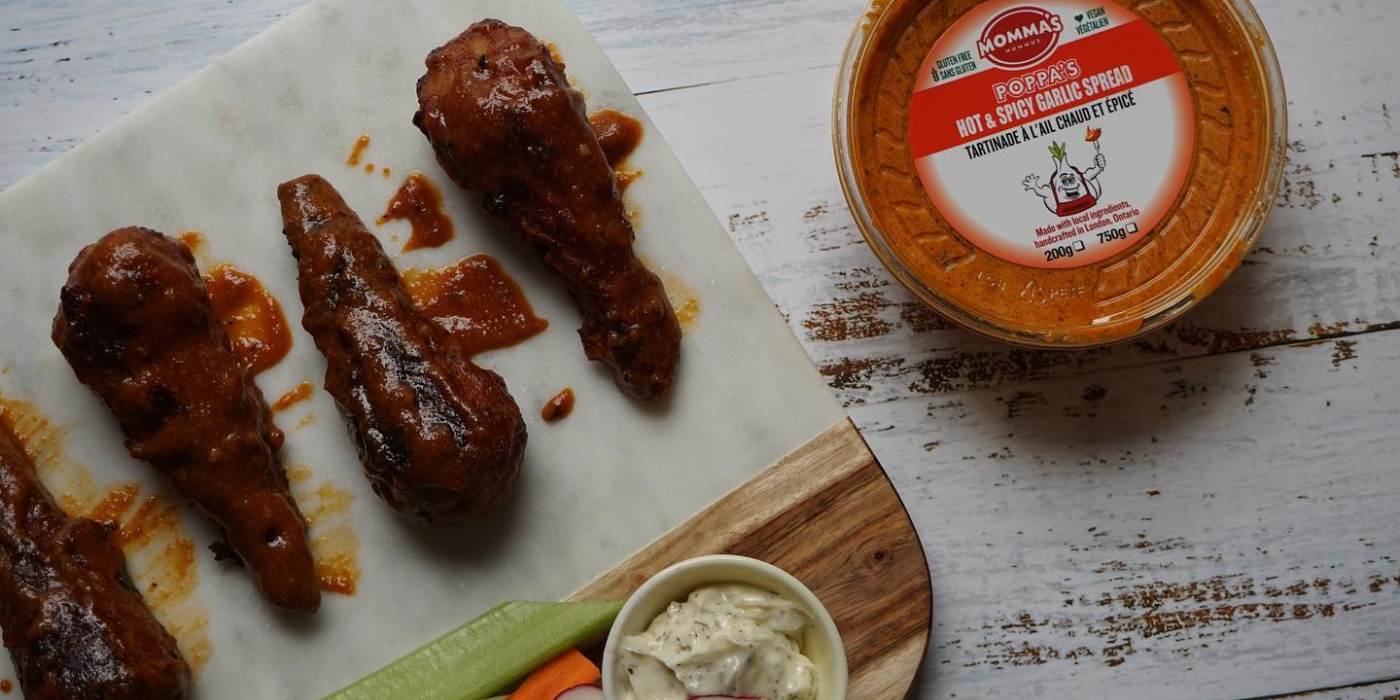 Photo of mommas hummus with wings