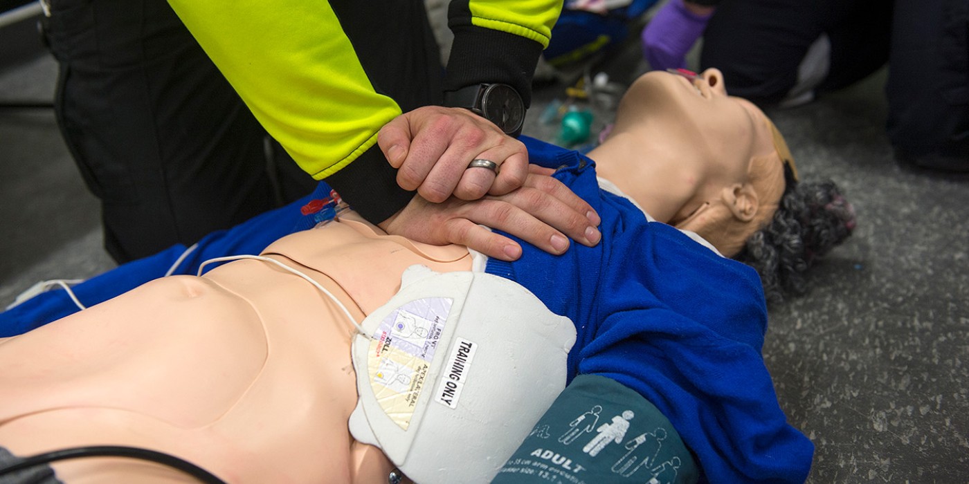 CRP being conducted on a manikin