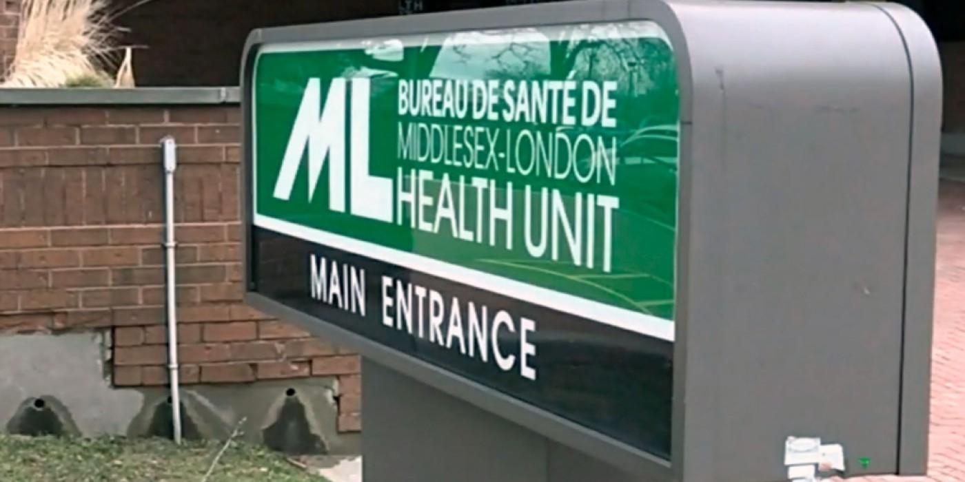 Middlesex-London Health Unit Sign