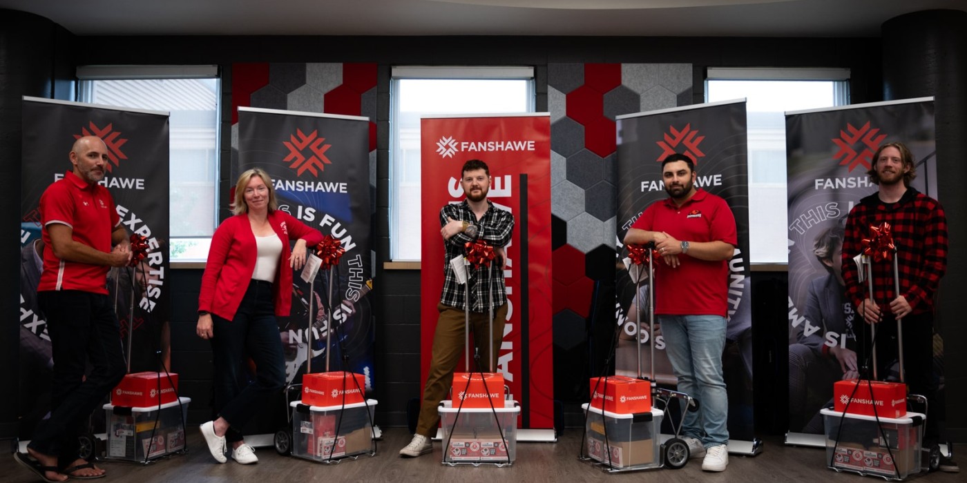 recruitment team with supplies