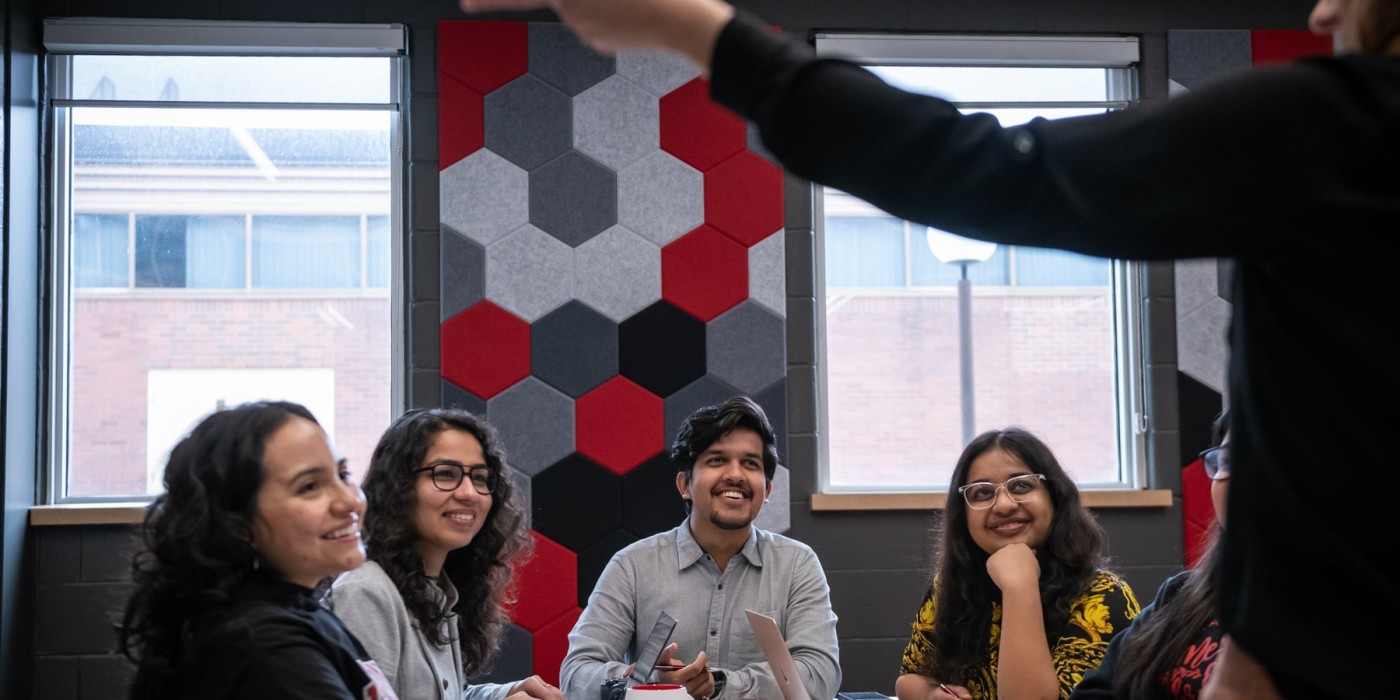 a group of student is having a meeting