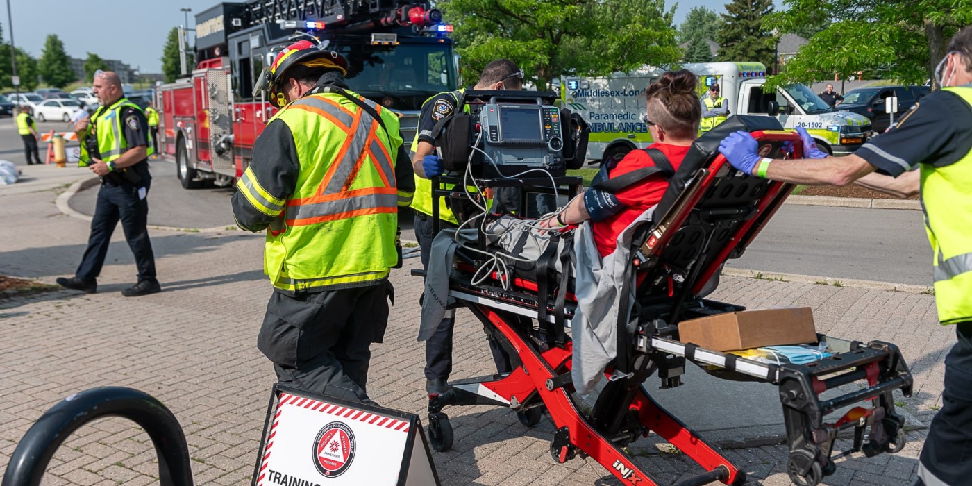 Emergency Exercise with Paramedic service