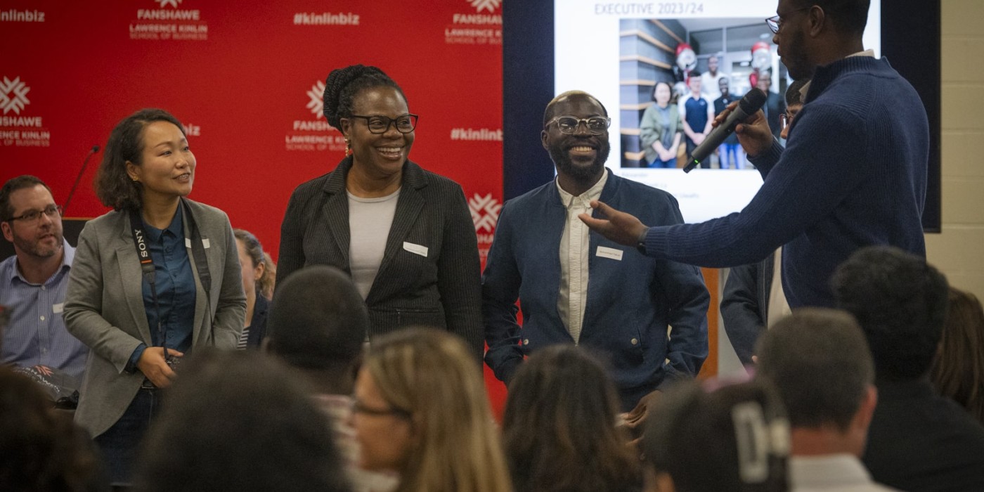 People are at the supply chain management event