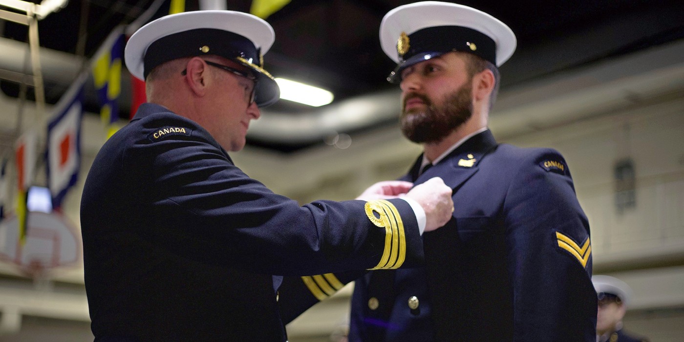 Sailor 1st Class Andrew Malison, Military-connected career support consultant at Fanshawe, received his King Charles III's Coronation Medal on February 12, 2025.