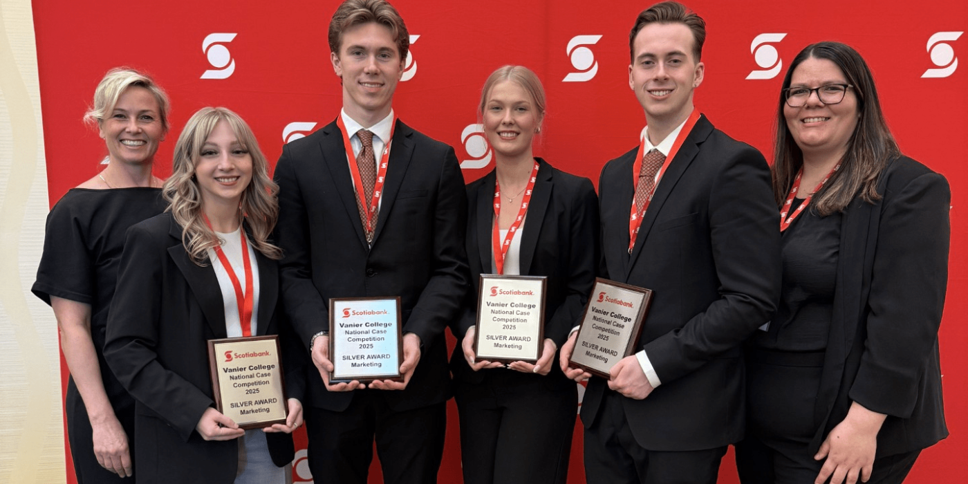 Fanshawe's silver medal team at the Scotiabank National Marketing Case Competition