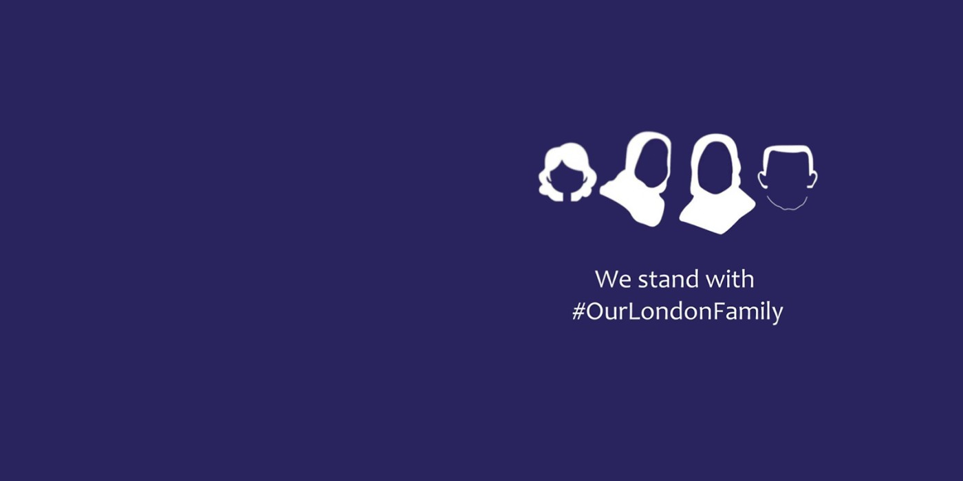 We stand with #ourlondonfamily banner
