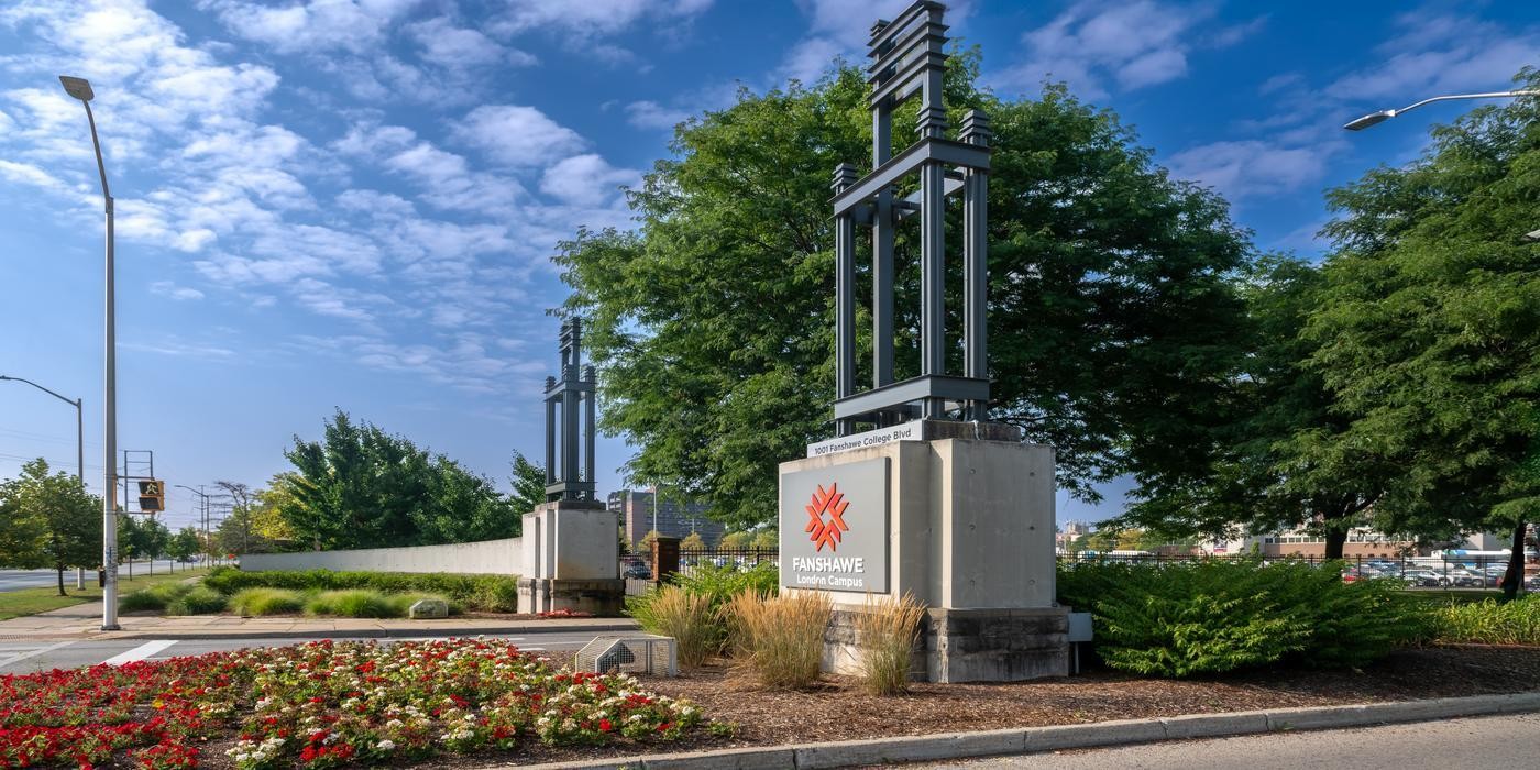 Image of London Campus front gates