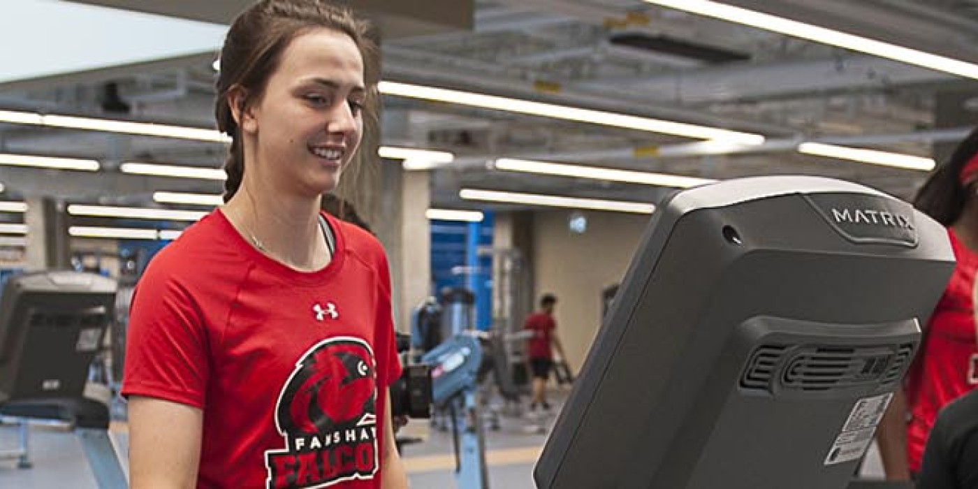 Students working out at Fanshawe's Wellness Centre