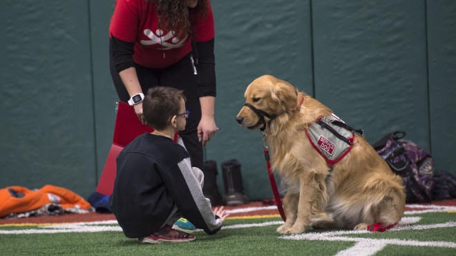 Autism &amp; Behavioural Science students working with Boys and Girls club
