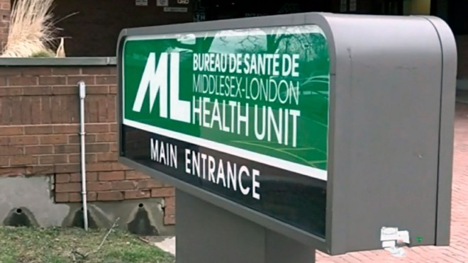 Middlesex-London Health Unit Sign
