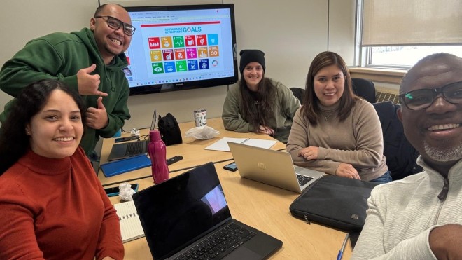 The Activators team works together at Fanshawe