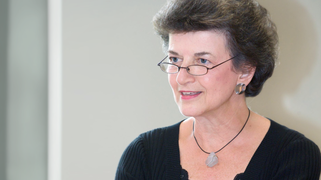 Portrait of Dr. Sandra DeLuca smiling