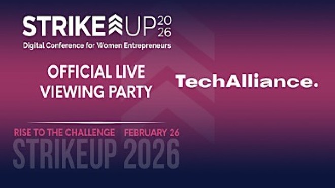 StrikeUp x TechAlliance Event Banner