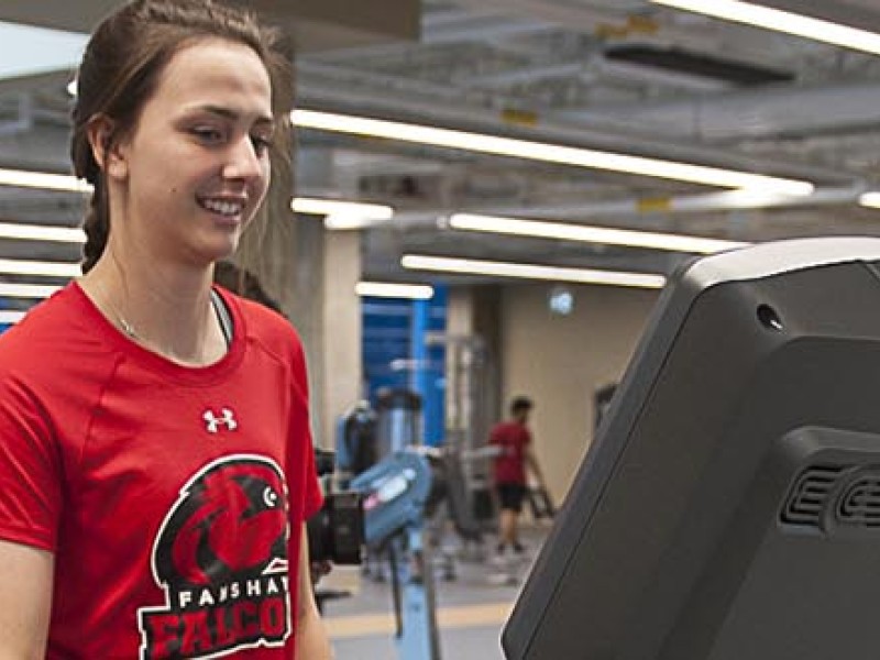 Students working out at Fanshawe's Wellness Centre