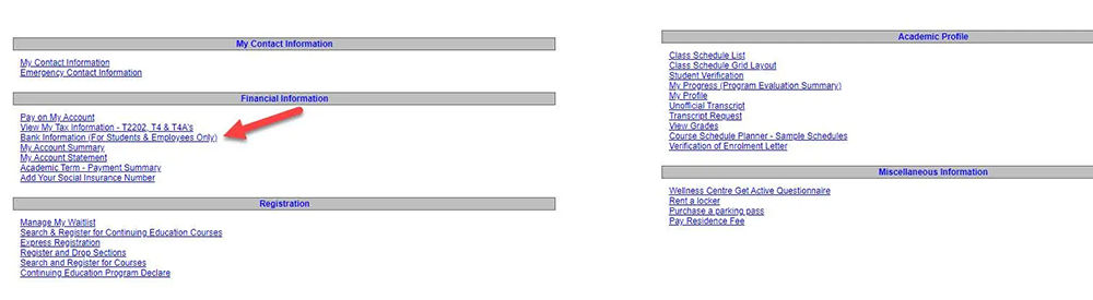 Web Advisor Instructions