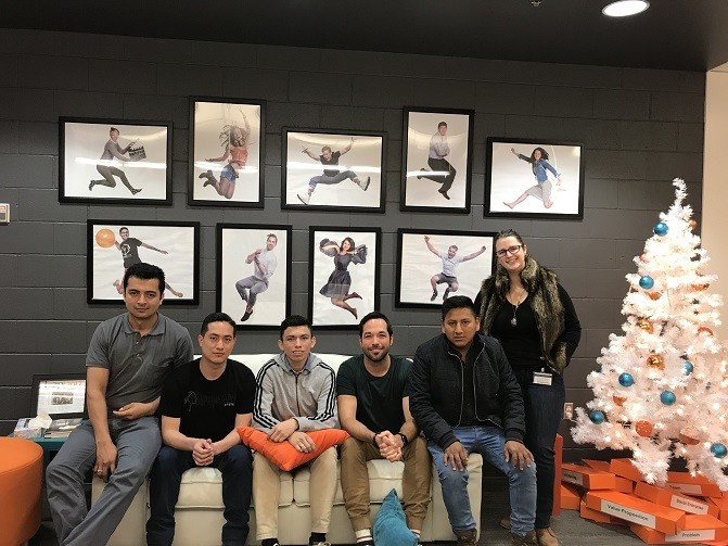 Peruvian students visit Leap Junction during an experiential learning visit to Canada