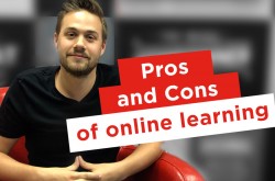 Student explains the benefits of online learning