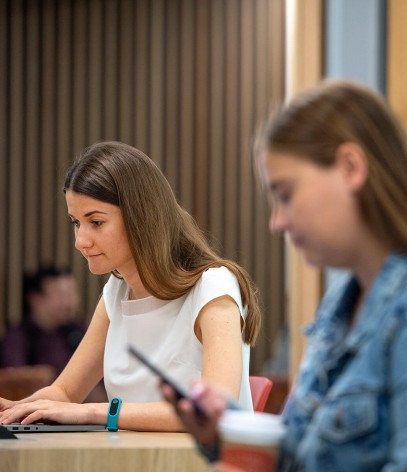 Student working on osap application