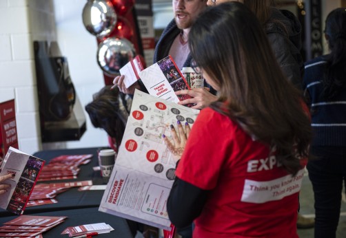 Fanshawe Open house volunteer providing way finding service
