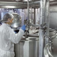 Person looking at gauges in food processing facility
