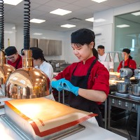 Photo of a baking and pastry arts student